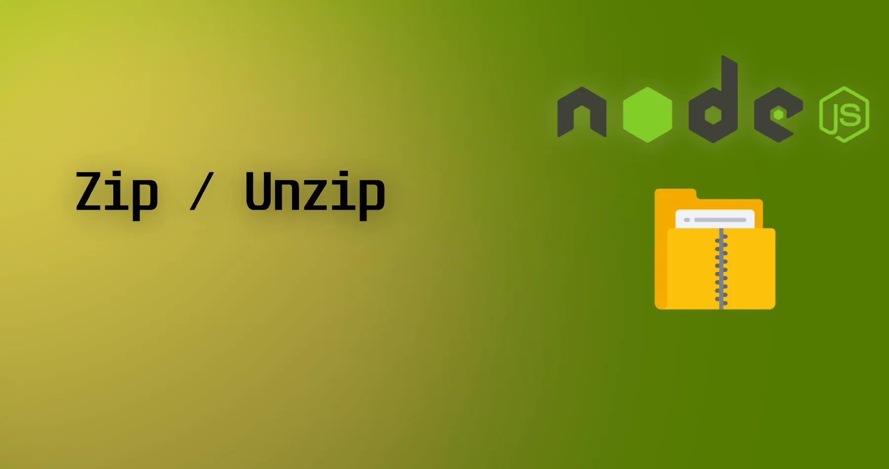 ایجاد و باز کردن فایل Zip در Node.js